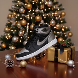 Jordan Black and Silver Athletic Shorts